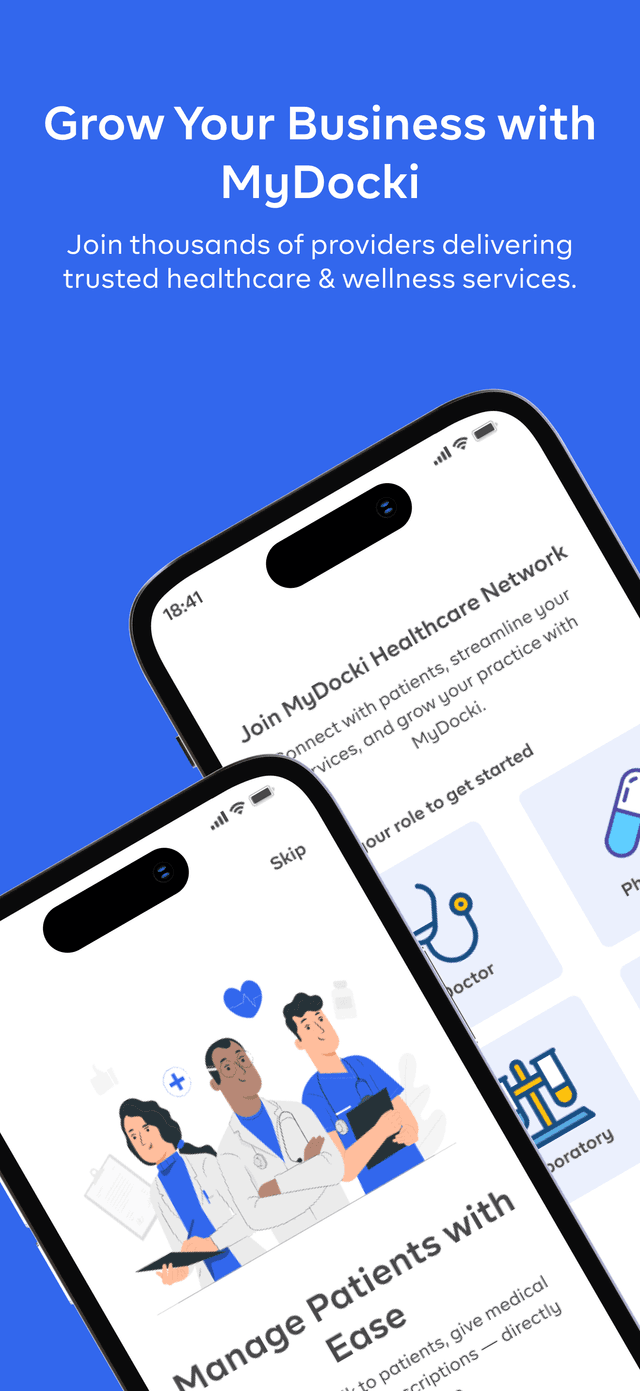MyDocki Pro app interface